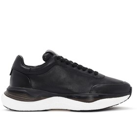 Resim Derimod Erkek Siyah Bağcıklı Kalın Tabanlı Deri Sneaker 24sfd612318 