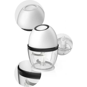 Resim Aesco Şarjlı Mutfak Doğrayıcı 450 ml Sebze ve Sarımsak Doğrayıcı 