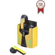 Resim Fineblue Kingkong Bt5.2 Tws Kulakiçi Çift Modlu Enc Dokunmatik Kontrollü Kablosuz Bluetooth Oyun Kulaklığı Sarı 
