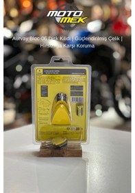 Resim Motomek Aurvay Bloc-06 Disk Kilidi Dayanıklı Çelik Hırsızlığa Karşı Güvenli 