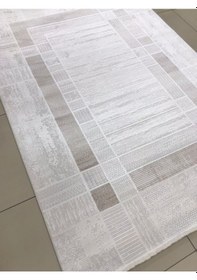 Resim Padişah Halı Eternity 78677 070 Serisi Akrilik Salon Oturma Odası Halısı Krem - Kahve 