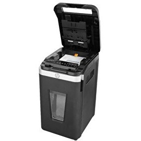 Resim HP Pro Shredder Auto 400MC Otomatik Beslemeli 400 Sayfa Evrak İmha Makinesi-P5-Mikro Kesim-2x12mm-53lt 