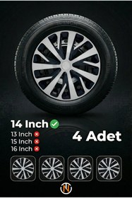 Resim TANAC Hyundai H 100 14 İnç Jant Kapağı (Takım) Siyah Gri C110 