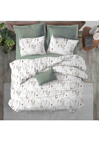 Resim Eflora Lastikli Çarşaflı Çift Kişilik Nevresim Takımı Çicek Desen 