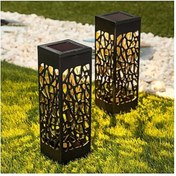 Resim TTT Dekoratif Solar Güneş Enerjili Bahçe Aydınlatması Yürüyüş Yolu Seti (6 Adet) 