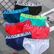 Resim 2 Adet Erkek Aussiebum Yazılı Düşük Bel Külot - Nefes Alabilen Nem Çekici İç Çamaşırı, Rahat Kesim Üçgen Kumaş ve Cesur AUSSIEBUM Bantlı, Çok Renkli Seçenek (Lacivert, Gökyüzü Mavisi, Kırmızı, Beyaz) - Makinede Yıkanabilir Genç & Yetişkin Bedeni 