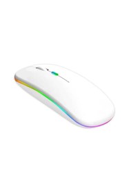 Resim Classone RGB-102F RGB Işıklı, Efektli, Silent-Sessiz,RF Kablosuz, Bluetooth Mouse - Siyah 