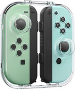 Resim IINE Storage Case for Joy-con, Portable Dust-proof Protective Box Compatible with Nintendo Switch Joy-Con, Switch/OLED PC Transparent Shell Case with Magnetic Closure 