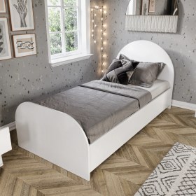 Resim Afilli Güneş Bohem Karyola Tamamı Mdf 90X190 