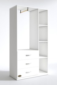 Resim Kenzlife Giysi Dolabı Ökkeş 175*90*40 Byz Gardırop 3 Çekmeceli 