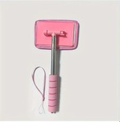 Resim Fochsia Pembe Araç Ön Cam Temizleme Aracı - Ayrılabilir Sap Mikrofiber Bez Verimli 