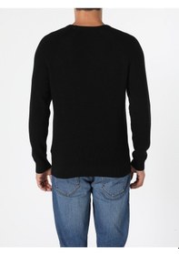 Resim Colin's Regular Fit Siyah Erkek Kazak CL1054867_Q1.V1_BLK 