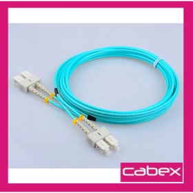 Resim cabex - Om3 Sc-sc Dublex Fiber Optik Patchcord Multimode 10 Mt 