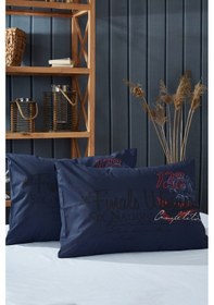 Resim Komfort Home Baskılı Pamuklu Silikon Yastık 2'Li 50 x 70 Cm 