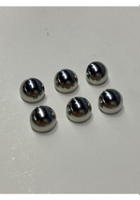 Resim Ceket Hırka Kol Boyu Düğmesi Bombeli Gümüş 6 Lı Set 1,8 Mm 527715 