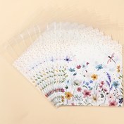 Resim 50/100 adet, Vahşi Çiçek Hediye Torbası, Dalga Nokta Çiçekleri Kendinden Kapalı Hediye Torbası, Düğün Parti Dekorasyon Hediye Ambalaj Torbası, Doğum Günü Parti Malzemeleri, Gençler Duş Partisi Dekoru, Parti Hediyeleri Paketleme Torbası 