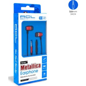 Resim Acl Kablolu Kulakiçi Kulaklık K1-47 