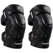 Resim Xiyyadms Gece Bisikleti İçin Yüksek Koruma Dizlik, Çift Katmanlı Velcro, Şok Emici Eva Köpük, 3d Reflektif Tasarım Siyah 