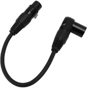 Resim Vkemall Xlr Mikrofon Uzantı Kablosu 90 Derece 3 Pin Erkekdişi Bağlantı - 1.8m, Anti-parazit, Ses Enstrümanları Ve Stüdyolar İçin Diğer 