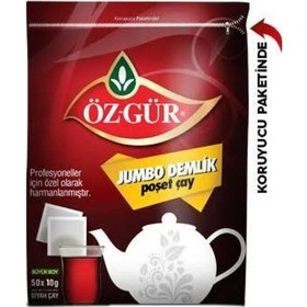 Resim Öz-Gür Jumbo Demlik Poşet Çay 50 x 10 G 