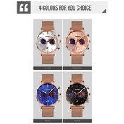 Resim Yingfu Skmeı 9231 Erkekler Harita Desen Takvim Kronometre Paslanmaz Çelik Kayış Kuvars Saat Gül Altın Çok Renkli/ Çok Renkli 