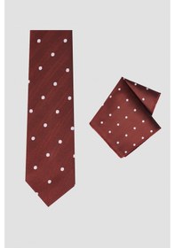 Resim Ac&Co / Altınyıldız Classics Erkek Beyaz - Bordo Kravat - Mendil Set Beyaz - Bordo 