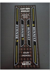 Resim Renault Zoe Piano Black Kapı Eşiği 4'lü Set 