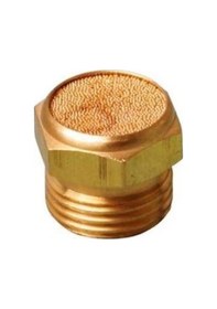 Resim Pnömatik Sinter Bronz Egzoz Susturucu Kısa Tip- 1/4'' 