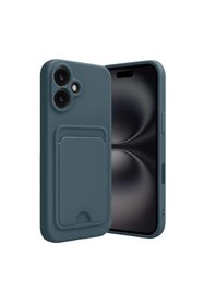 Resim artlab Art İphone 16 Kılıf Kelvin Kartvizitli Silikon - Koyu Yeşil Lab 