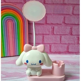 Resim Sevimli Karakterler Kalemlikli Kalemtıraşlı LED Işıklı Çocuk Gece ve Masa Lambası 