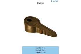 Resim Evene Kapı Stoperi Altın Eskitme Renk Dekoratif Kapı Tutucu Durdurucu 4 Adet Model 5 