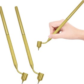 Resim Sanatsal Yazı ve Detaylı İşler için Altın Metal İnce Çizgi Fırçası, Dayanıklı Kawaii Okul Malzemeleri, Öğrenciler ve Yaratıcı İnsanlar için İdeal, Pürüzsüz Yazı Aracı 
