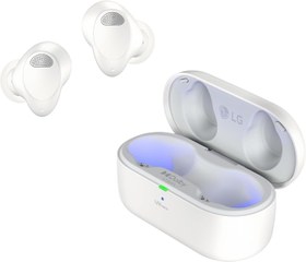 Resim LG TONE Free T90S Kulak İçi Bluetooth Kulaklık, Dolby Atmos Ses, MERIDIAN Teknolojisi, ANC (Aktif Gürültü Önleme), UVnano ve IPX4 Sıçrayan Su Koruması - Beyaz 