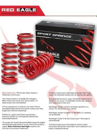Resim Red Eagle Honda Accord Uyumlu Spor Helezon Yayı 2008 / 2013 İçin Uygundur Re1015661 