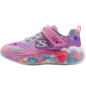 Resim Skechers Eternal Heart Lights Kız Çocuk Pembe Günlük Ayakkabı 