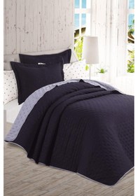 Resim Washed Soft Çift Taraflı 6 Parça Çeyiz Seti Antrasit Antrasit 