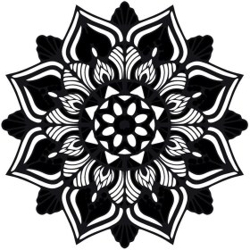 Resim Çiçek Deseni (Oto-Motor-Laptop-Duvar-Dekor) (Tip 1) 10 x 10 cm 