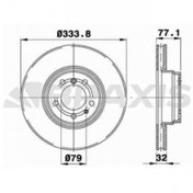 Resim FREN DISKI ON BMW E38 99-01 Z8 E52 00-03 BRAXIS AD1066 OEM ON FREN DISK AYNASI BMW Z8 5.0I V8 BRAXIS AD1066