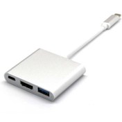 Resim Brs Usb 3.1 Type C To Hdmı Usb 3.0 Hub Usb-c Multi-port Adapter 