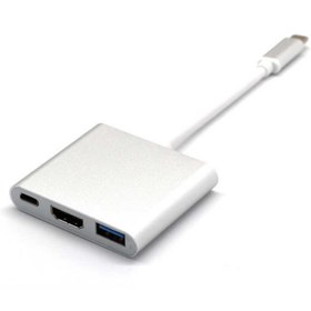 Resim Brs Usb 3.1 Type C To Hdmı Usb 3.0 Hub Usb-c Multi-port Adapter 