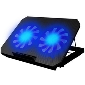 Resim JUNGLEE Laptop Soğutucu Fan Cooling Pad Notebook Altlığı Çift Fanlı 