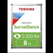 Resim Toshıba S300 Pro, MD10ADA800V, 3.5", 8tb, 512MB 7200 Rpm, 7/24 Güvenlik HDD 