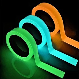Resim Premium Parlayan PVC Bant - Ultra Parlak, Şarj Edilebilir ve Uzun Ömürlü Floresan Yeşil Yapışkan Bant - Cadılar Bayramı Dekorasyonu, Gece Güvenliği, Açık Hava Sporları, Perakende ve Atölye İşaretleme için Kolay Soyulabilir ve Kalıntı Bırakmaz 