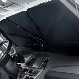Resim Araba Güneşlik Iç Ön Cam, Katlanır Araba Güneşliği Şemsiyesi, Uv Işınlarının% 99,9'unu Engeller, Arabalar, Suv'lar, Kamyonlar Için (130X75CM) (Kaliteli Kılıf Hediye). 