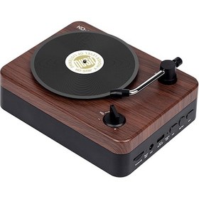 Resim Samdoo Ko-star Nostaljik Radyo Stili Taşınabilir Hoparlör - Bt5.3 + Aux + Tf Kart Desteği, 1200mah Pil, Koyu Ahşap Rengi 