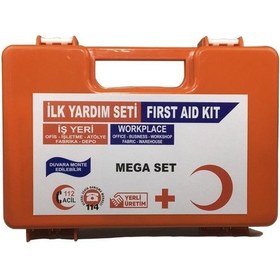 Resim Ilk Yardım Seti Çantası Ecza Dolabı Yönetmeliğe Uygun Mega Set N11.74 