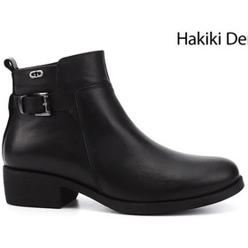 Resim Gönderi R Kadın Siyah Fermuarlı Kalın Topuklu Hakiki Deri Bot Gkzb13448444 Siyah 