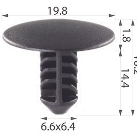 Resim IM GLOBAL Oto Klips Kaput Keçe Klipsi OEM Renault 77030771174, Nissan 01553-00QAC 10lu Paket 