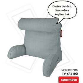 Resim Xpermate Comfortplus Tv Kollu Sırt Destek Üçgen Yastık Gri 