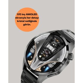 Resim Şık Metal Kasa ve Değiştirilebilir Kordonlarla SW80 Smartwotch 